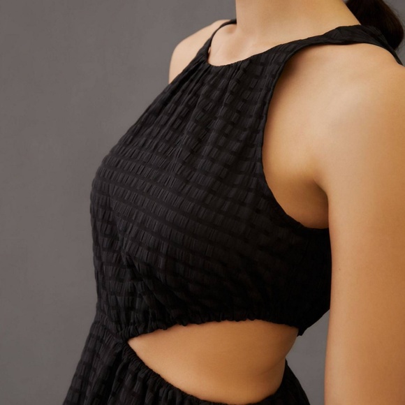 Textured A-Line Dress, Brand New, Size M, Black, Anthropologie - Picture 2 of 9